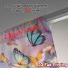 2pcs, 2D FLAT PRINTING Curtains (Without Rod) ButterflyGarden Modern Creative Curtains Versatile Fabric Curtains Gifts