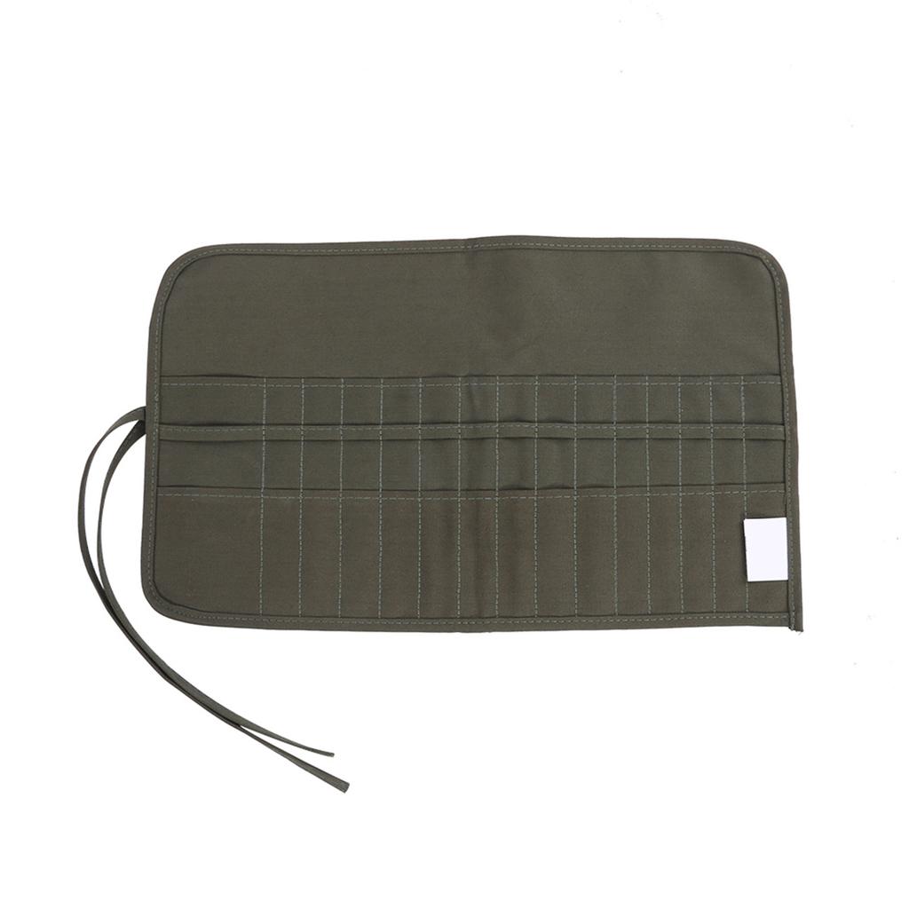 New Larger 30 Holes Roll Up Canvas Paint Brush Bag Artist Draw Pen Watercolor Oil Brushes Case