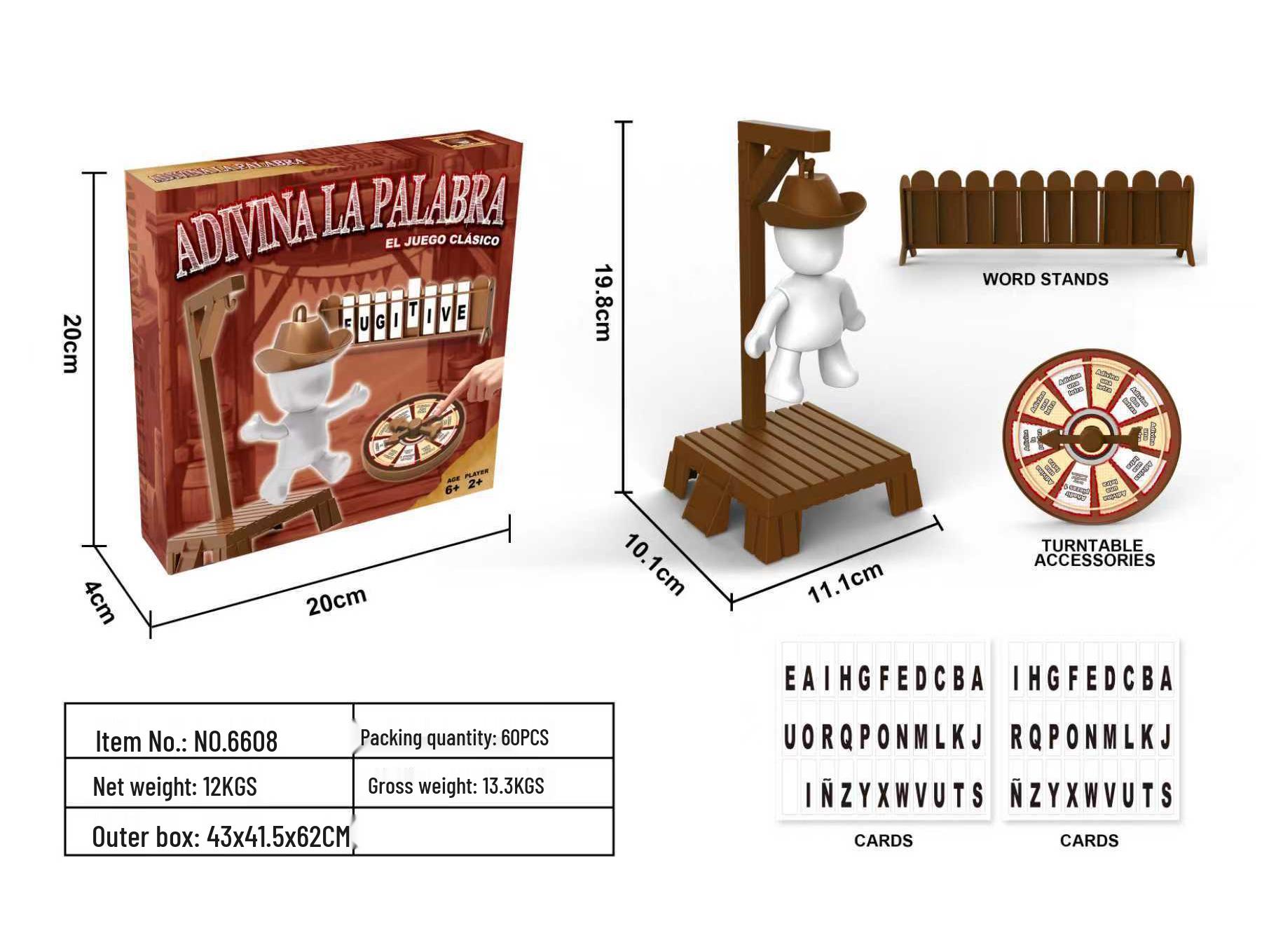 

Magnetic Hanger Tabletop Word Game: Interactive Parent-Child English Board Game