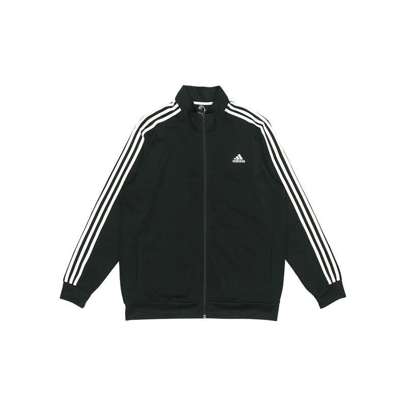 adidas Essentials Warm-Up 3-Stripes Track Jacket Black Men s Jacket H46066 XXL
