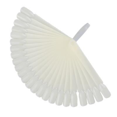 24 Pezzi Forma a Ventaglio Smalto per Unghie Nail Art Cartella Colori Campione Pratica Punte False Display