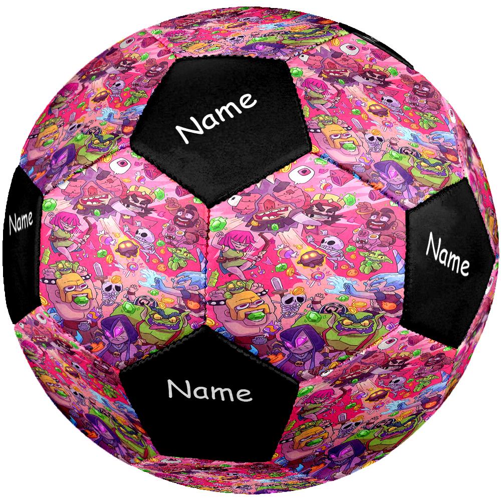Custom Name Clash Royale Theme Size 5 Soccer Ball, Suitable for Both Indoor and Outdoor Matches, a Gift Suitable for Everyone.