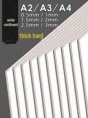 Handmade Children’s Cards: Thick White Cardstock with 4 Gray Colored Cards and Kraft Backing