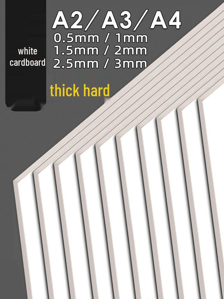 Handmade Children’s Cards: Thick White Cardstock with 4 Gray Colored Cards and Kraft Backing