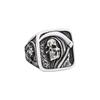 Vintage Edelstahl Tod Sense Totenkopf Ringe für Männer Punk Hip Hop Dominanter Totenkopf Ring Party Biker Schmuck Geschenke Großhandel