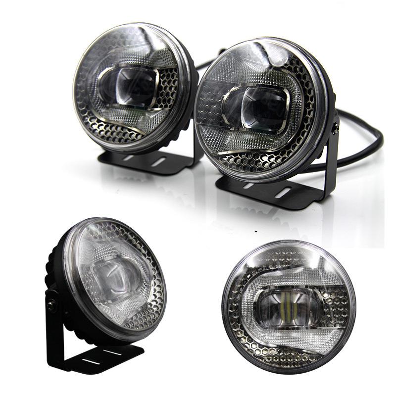 YCL Universal 3.5-Inch COB Fog & Daytime Running Light for Toyota Nissan Mitsubishi Suzuki, 12-24V High Power, High Brightness