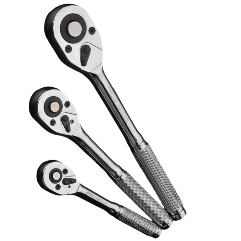 3Pcs  Ratchet Wrench 3/8 1/4 1/2 Ratchet Tool for Tight Space Automotive Repair Home Improvement Easy Socket Wrench
