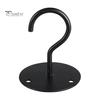 1 Set Convenient Anti Rust 3 Colors Wall Mount Hook Flower Basket Ceiling Wrought Iron Hook for Household