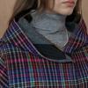 Maxza Multi Check Hood Half Handmade Coat Cc10hc305on