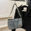 Geantă crossbody nouă din denim vintage, cu capacitate mare, genți de umăr de înaltă calitate, versatilă, geantă de navetă pentru studenți