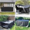 135Size Outdoor Furniture Cover Set, 210D Heavy Duty Waterproof Material, Table & Chair Cover, Patio Rain, Snow & Dust Resistant