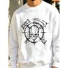 1pc Men'S Sweatshirt, Streetwear Gothic Skull And Crossbones Print Graphic Pullover, Casual Daily Wear for Young Men, Plus Size