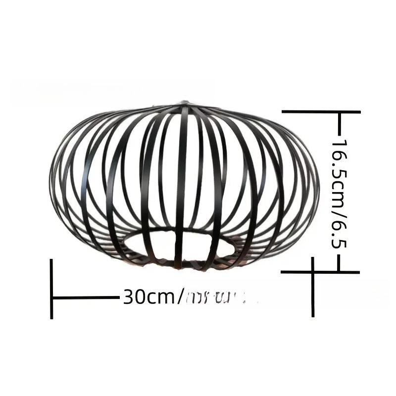 Retro DIY Iron Lampshade Light Guard Iron Bell E27 Bulb Proetctor Ceiling Hanging Lamp Cover Metal Wire Cage Industrial Style