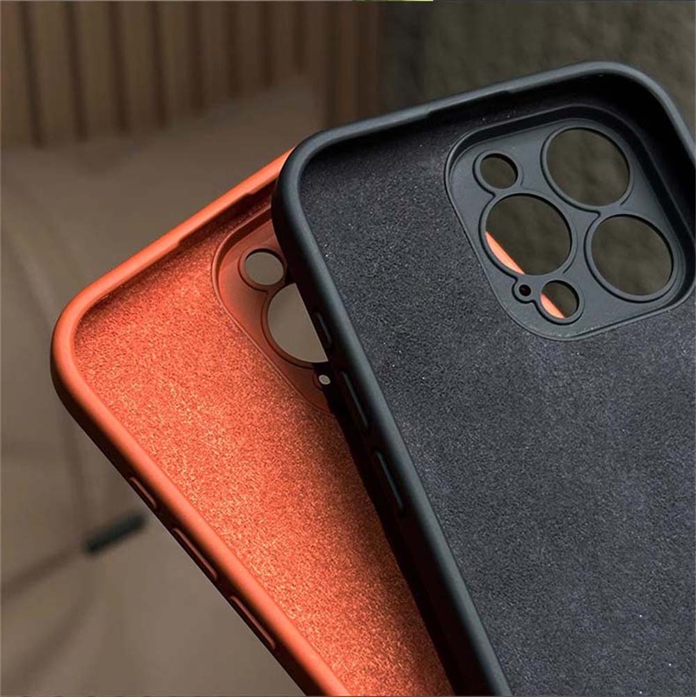 Luxury Liquid Silicone Shockproof Soft Phone Case For iPhone 16 15 14 13 Pro Max 16Pro 15Pro 14Pro 16 Plus Lens Protective Cover
