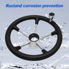 Black Foam Grip Boat Steering Wheel Stainless Steel Destroyer Steering Wheel  Marine Use
