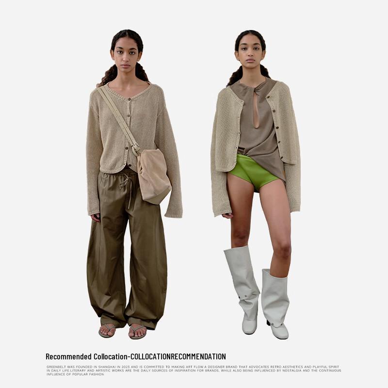 GREEN BELT Women's Relaxed Fit Knit Cardigan