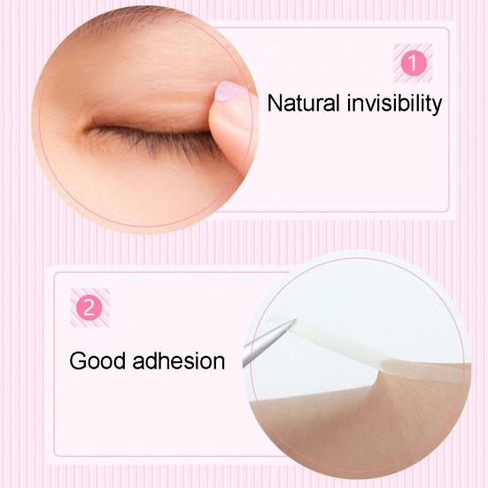 600Pcs Waterproof Invisible Double Eyelid Adhesive Stickers Tape Makeup Tool