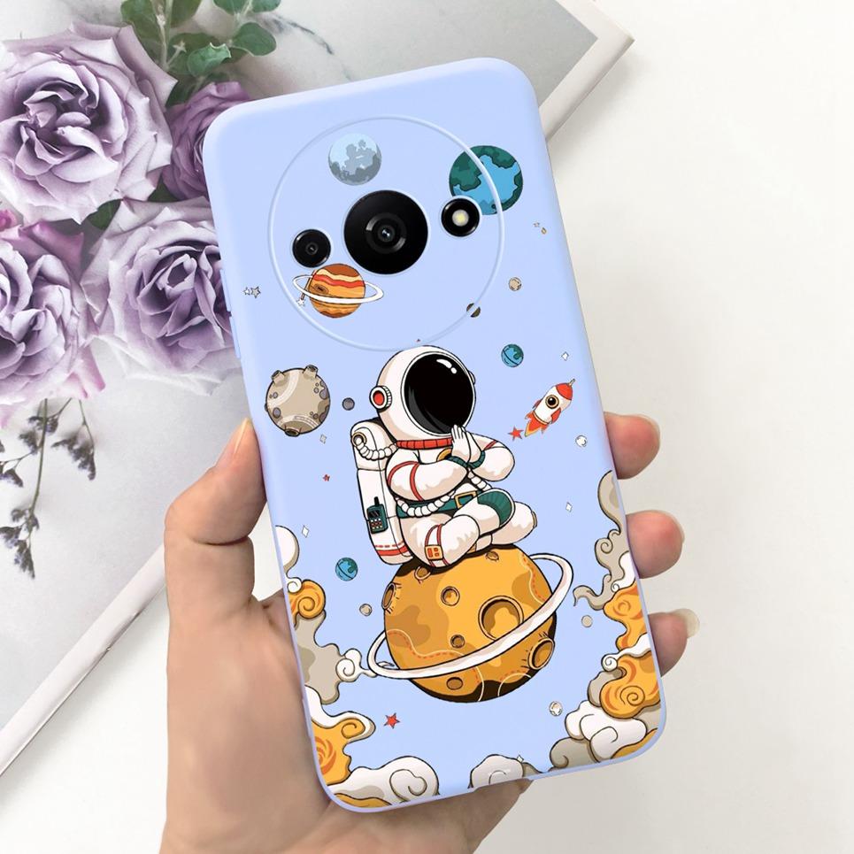 Rückseite für Xiaomi Redmi A3 4G Drachen Cartoon Tiere Cartoon Malerei Funda Etui für Xiomi RedmiA3 A 3 Weiche TPU Silikon Tasche