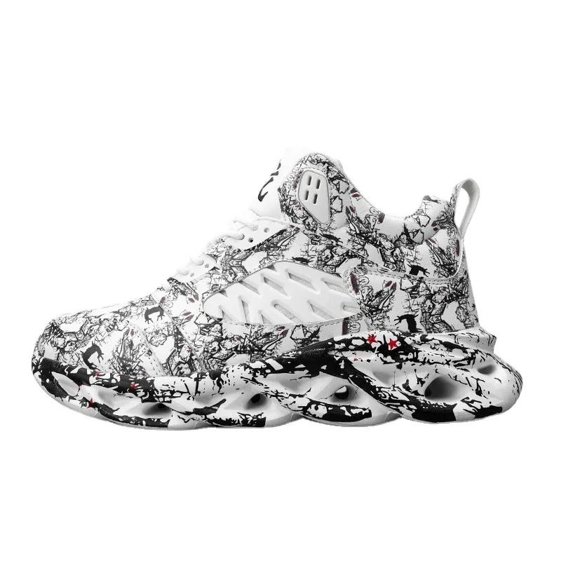 Fashion Chunky Male Sneakers Platform Men Shoes Trend Breathable Casual Shoes Light Running Shoes for Men 2024 New Print Tenis Masculino