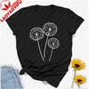 Boho Dandelion Wild Flower Shirt Flower Graphic Garden Wildflower Botanical Cottagecore Tshirt Boho Floral Shirt Unisex Clothing