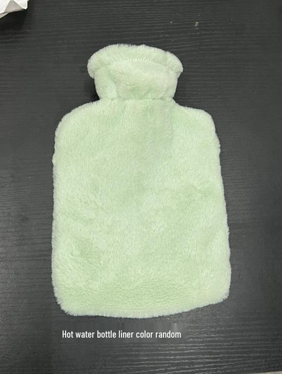 Faux Rabbit Fur Hot Water Bottle - Pour-In, Hand Warmer, Long-Lasting Heat, Large Capacity