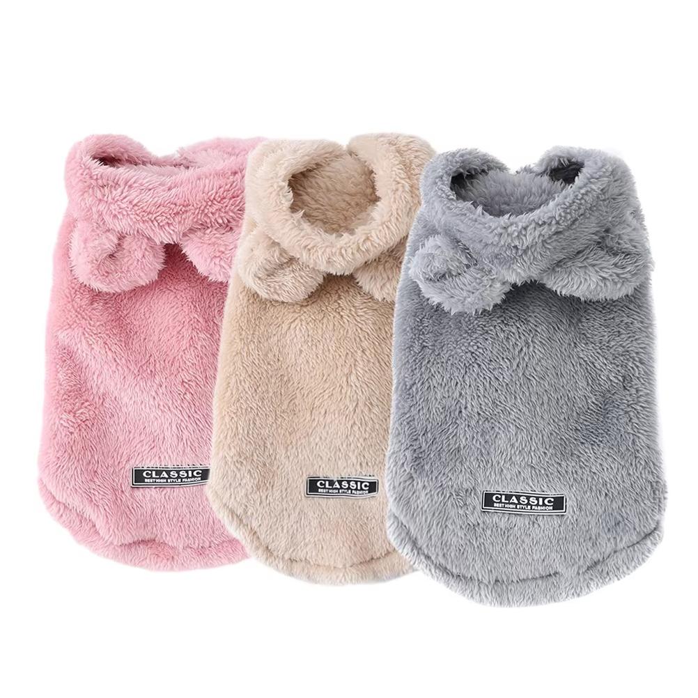 Abrigo Sudadera para Gatos Mascotas Para Perros Pequeños Medianos Invierno Cálido Polar Ropa para Cachorros Gatitos Chaqueta Acogedora Linda Suéter para Gato Esfinge Ropa