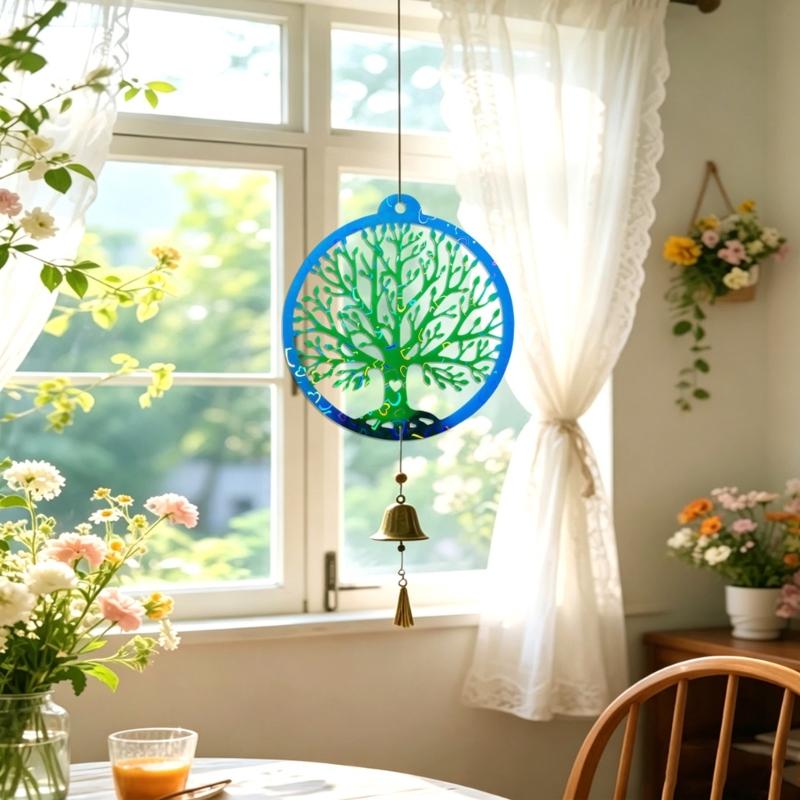 Round Branch Resin Mold Silicone Casting Mold with Leaf Cutout Details, Easy Release Design for DIY Hanging Ornament and Handmade Craft Use