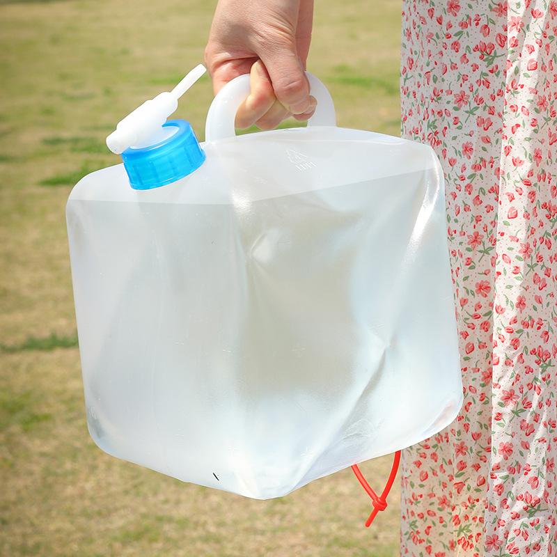 10L/20L Outdoor Camping Water Tank Foldable Water Container Reusable Water Can Portable Folding Travel Picnic BBQ Water Bucket