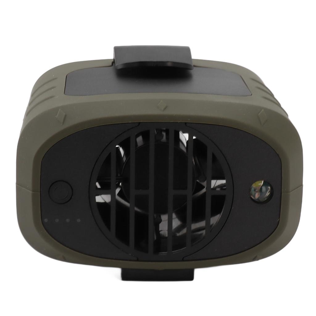 Portable Waist Clip Fan 3 Speeds Adjustable Low Noise Power Bank Hanging Neck Fan with LED Light