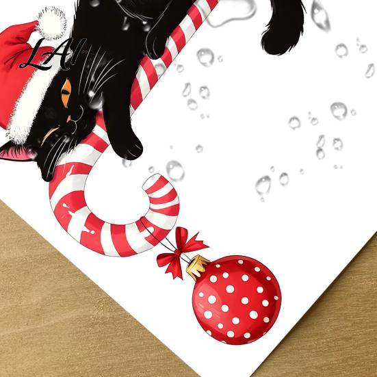 Washable Surface Stickers Christmas Wall Stickers Self-Adhesive Decals for Home Holiday Party Easy Apply Covers Decor Waterproof PVC Art Decor
