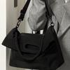 Large capacity student bag, women's broadband crossbody bag, high-end sense of the multi-purpose messenger bag, commuter tote bag