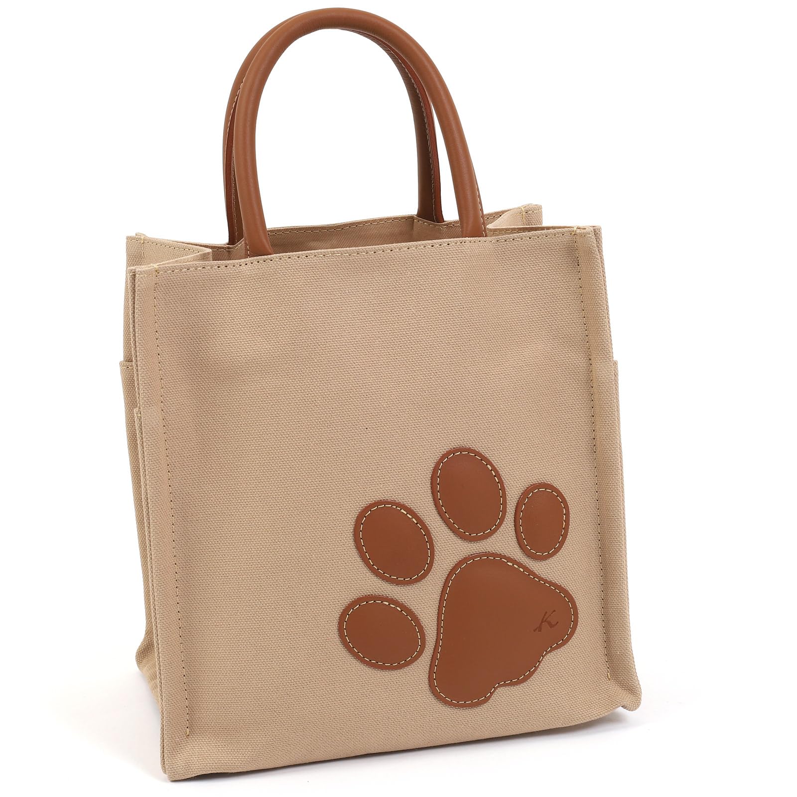 

Paw Motif Handbag Cafe au 67631 [Kitamura] P-0690 Women s lait/Oak [Brown]