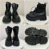 Fashion Rimocy 2025 New Women White Ankle Boots PU Leather Thick Sole Lace Up Combat Booties Female Autumn Winter Platform Shoes Woman