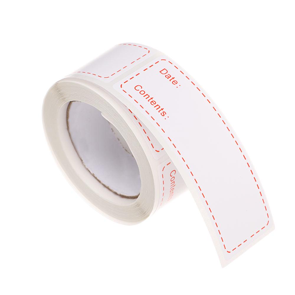 Etykieta do przechowywania żywności w pojemnikach do zamrażarki kuchennej, samoprzylepna