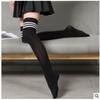 Women Black White Knee High Long Socks Stockings JK Japan Style School Girls Thigh High Stockings Lolita Kawaii Cute Soft Socks
