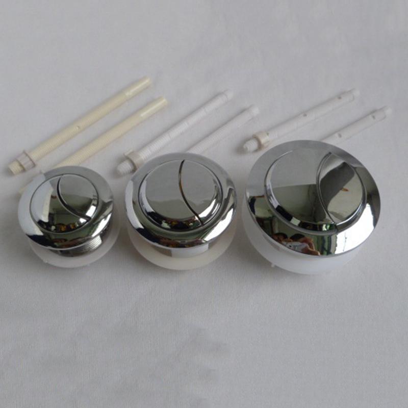 18/18MM Doppeldruckknopf Spülkasten für Toiletten, Doppelte Halbmondform, 1 Stange, Badezimmer Toilettenschalter