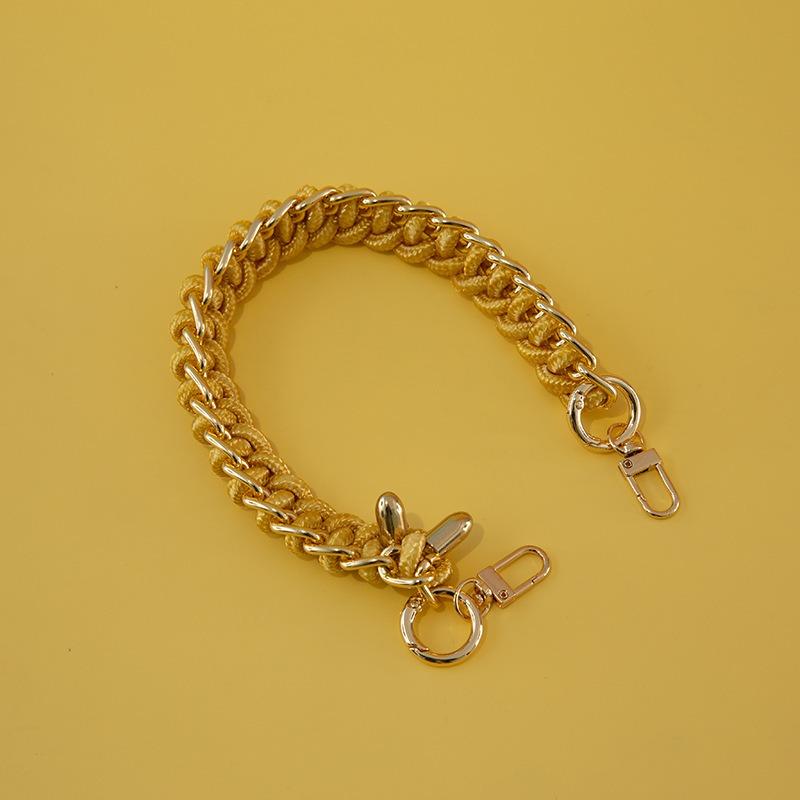 DIY Lady Handbag Braided Bag Straps Handmade Rope Woven Design Short 40cm Length Bag Strap Easy Matching Chain Shoulder Bag Belt