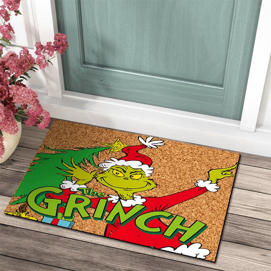 Christmas Door Mat Outdoor Welcome Mat For Front Door, Entryway Christmas Carpet, 23.7X 15.9 Inch Funny Door Mats , - Rug Decorations For Home