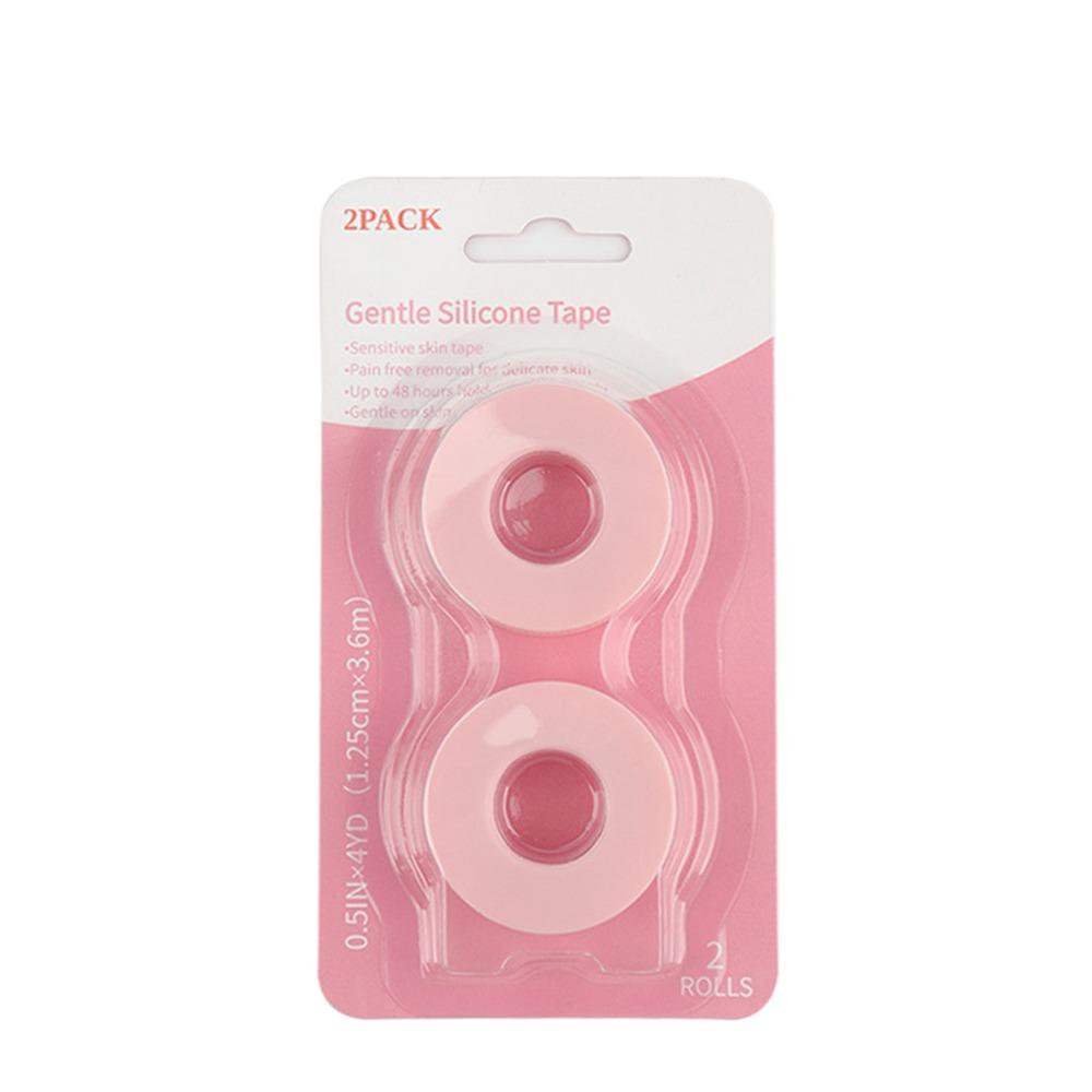 2 Rolls Non-woven Makeup Lash Tape Pain-Free Removal Eyelash Tapes  for Grafting False Eyelash Patch