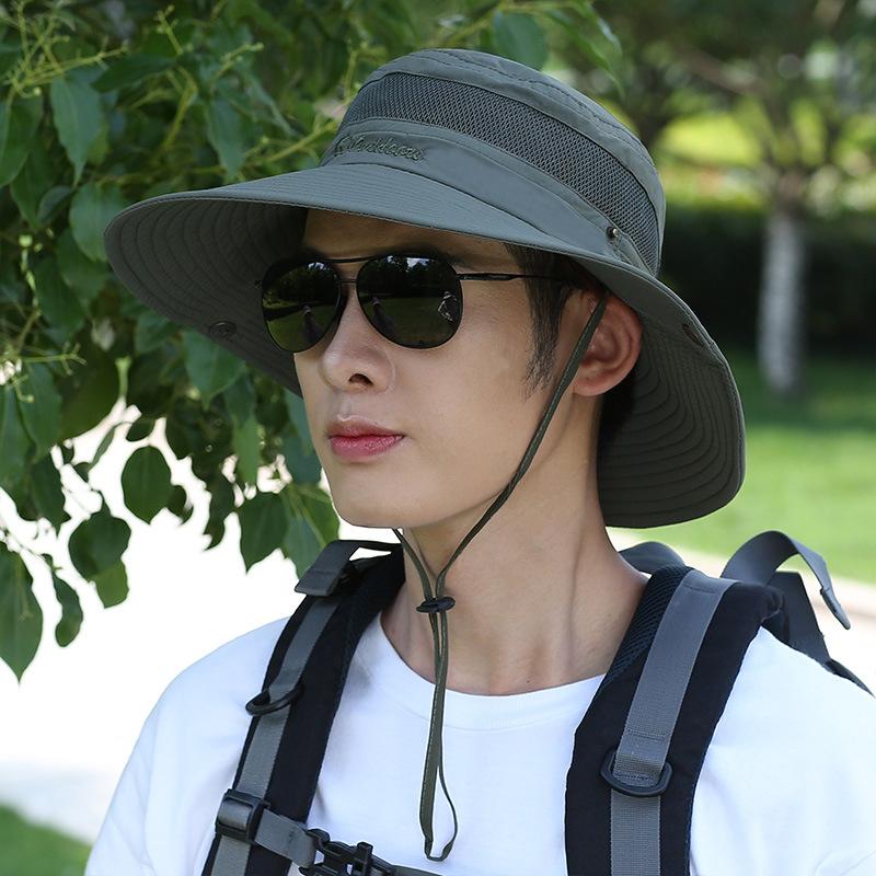 Hat Men Summer Eaves Fishing Casual Men Summer Bucket Hat Sun Hat Outdoor Beach Sun Hat