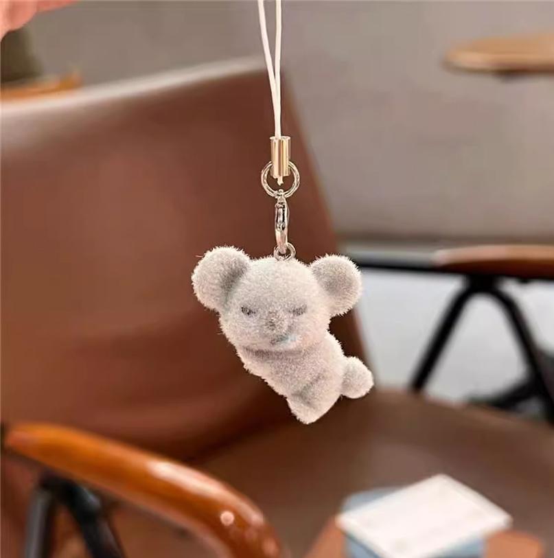 Cartoon Plush Koala Koala Keychains in Various Poses Koala Phone Accessory Backpack Chain Bag Charm