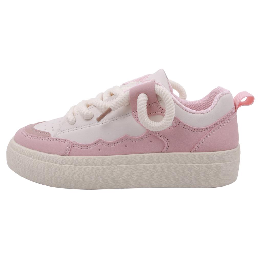 2024 Spring New Sneaker Student White Shoes Female Breathable Thick Sole Flat Shoes Women