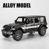 1:22 Jeeps Wrangler Rubicon Alloy Diecasts & Toy Vehicles Metal Toy Car Model Sound and Light Pull Back Collection Kids Toy Gift
