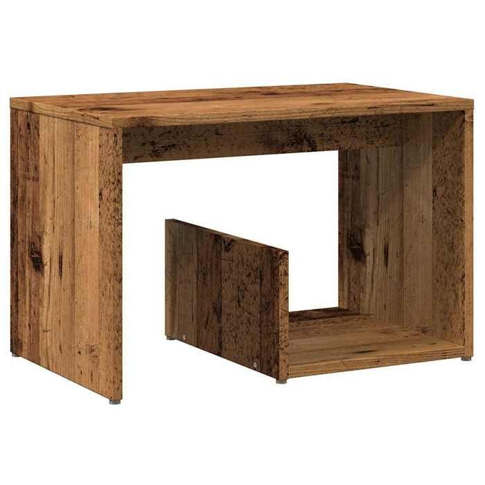 VidaXL Table d'appoint vieux bois 59x36x38 cm bois d'ingénierie, table d'extrémité, table d'appoint de canapé, table de 856540