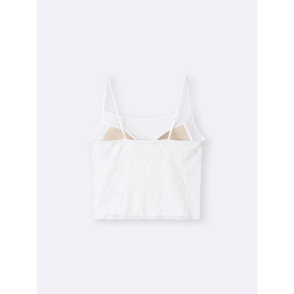 Gu By Uniqlo Bra Feel Cropped Lace Camisole