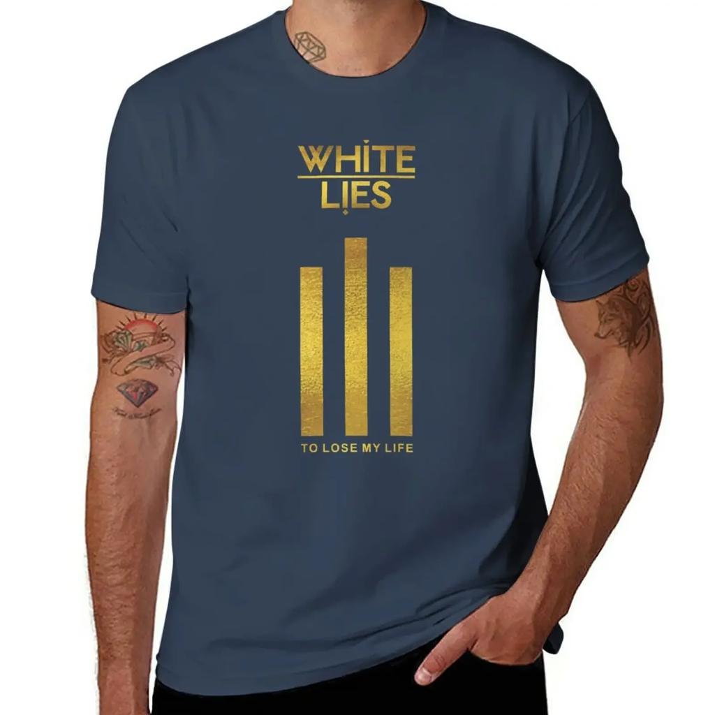 WHITE LIES BAND T-Shirt shirts Grafik-T-Shirts T-Shirts schlichte figurbetonte T-Shirts für Herren