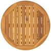 Garden Bistro Set 3 Pieces Brown Solid Acacia Wood