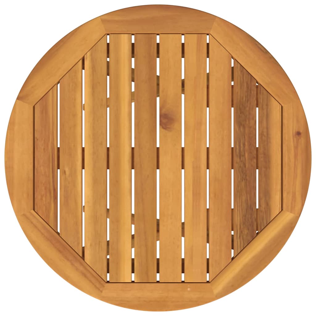 Garden Bistro Set 3 Pieces Brown Solid Acacia Wood