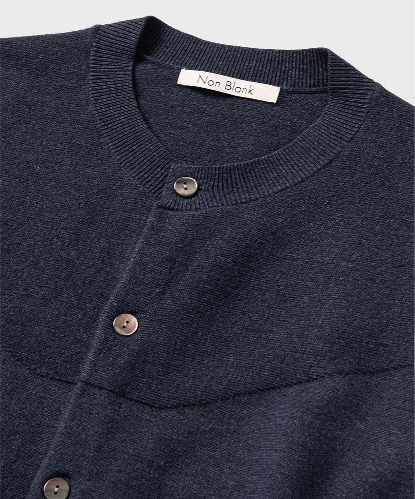 Nonblank Round Cardigan Knit_Indigo Blue