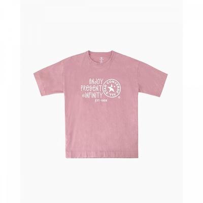 Converse Washed Loose FiT T shirT Lilac Ucj755 Pcg